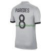 Maillot de Supporter Paris Saint-Germain Paredes 8 Extérieur 2022-23 Pour Homme